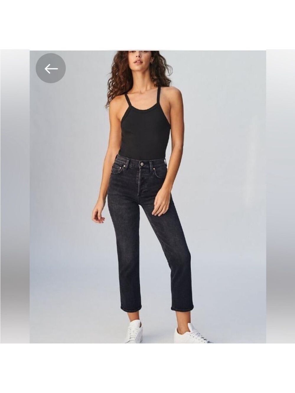 Aritzia Denim Forum Arlo High Rise
Straight Jeans In Black Sz 27